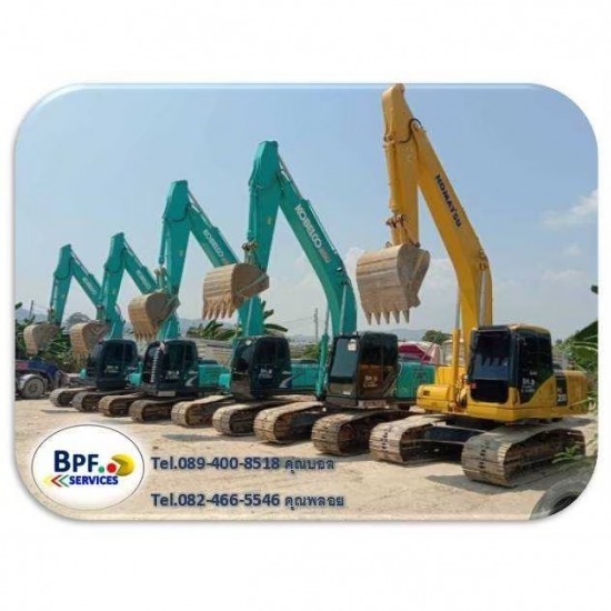 ให้บริการเช่ารถแบคโฮPC30PC120PC200 ระยอง